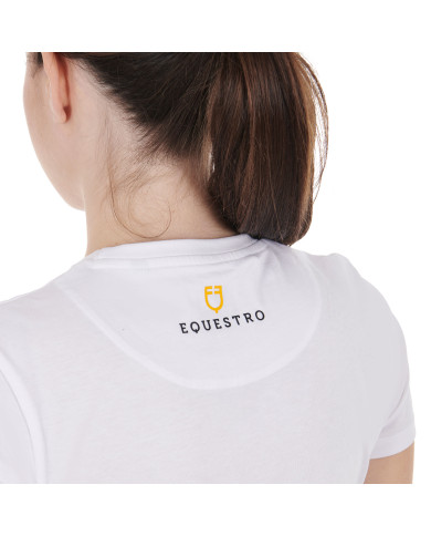 T-shirt da donna in cotone Lovely Horse T-shirt da donna in cotone Lovely Horse