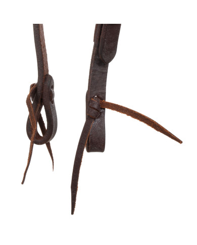Testiera western a un orecchio con fibbia in ottone Testiera western a un orecchio con fibbia in ottone