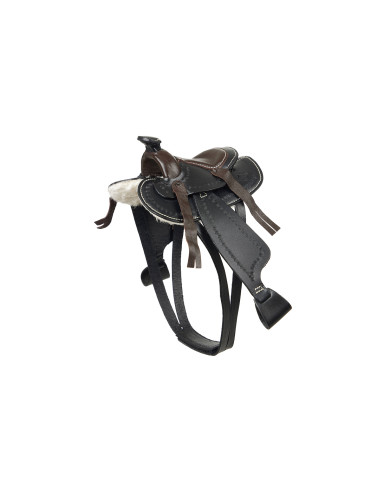 TOY PONY WESTERN SADDLE BLACK TOY PONY WESTERN SADDLE BLACK