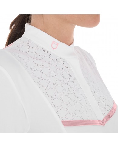 WOMEN'S KNIT TAPE COMPETITION POLO SHIRT SS BUTTONS WOMEN'S KNIT TAPE COMPETITION POLO SHIRT SS BUTTONS