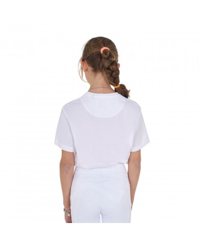 GIRL'S STRIPE EQUESTRO HORSE CLUB COTTON T-SHIRT GIRL'S STRIPE EQUESTRO HORSE CLUB COTTON T-SHIRT