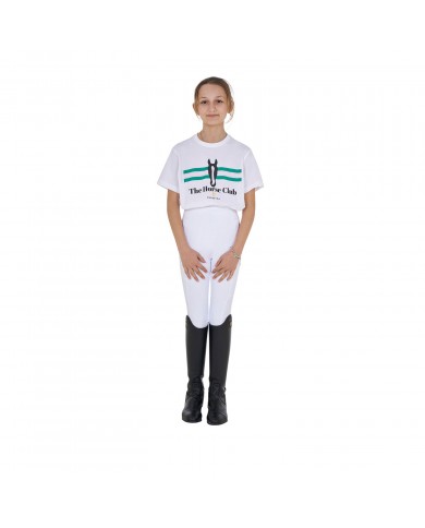 GIRL'S STRIPE EQUESTRO HORSE CLUB COTTON T-SHIRT GIRL'S STRIPE EQUESTRO HORSE CLUB COTTON T-SHIRT