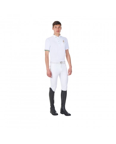 MEN'S COMPETITION POLO SS FLAG BUTTONS EQUESTROxFISE MEN'S COMPETITION POLO SS FLAG BUTTONS EQUESTROxFISE
