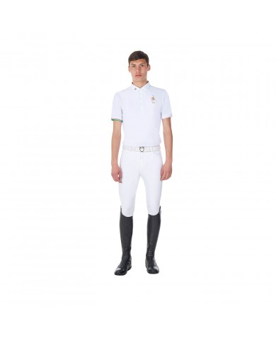 MEN'S COMPETITION POLO SS FLAG BUTTONS EQUESTROxFISE MEN'S COMPETITION POLO SS FLAG BUTTONS EQUESTROxFISE