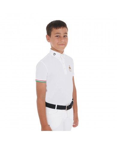 BOY'S COMPETITION POLO SS FLAG EQUESTROxFISE BOY'S COMPETITION POLO SS FLAG EQUESTROxFISE