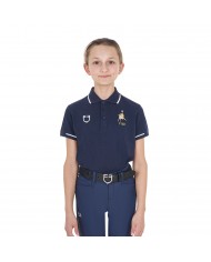 KID'S COTTON PIQUET POLO SHIRT SS BUTTONS EQUESTROxFISE KID'S COTTON PIQUET POLO SHIRT SS BUTTONS EQUESTROxFISE