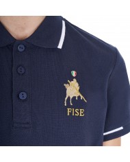 KID'S COTTON PIQUET POLO SHIRT SS BUTTONS EQUESTROxFISE KID'S COTTON PIQUET POLO SHIRT SS BUTTONS EQUESTROxFISE