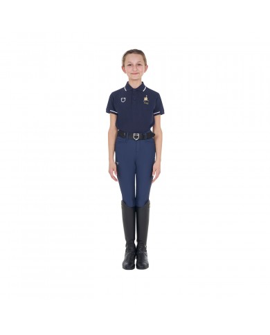 KID'S COTTON PIQUET POLO SHIRT SS BUTTONS EQUESTROxFISE KID'S COTTON PIQUET POLO SHIRT SS BUTTONS EQUESTROxFISE