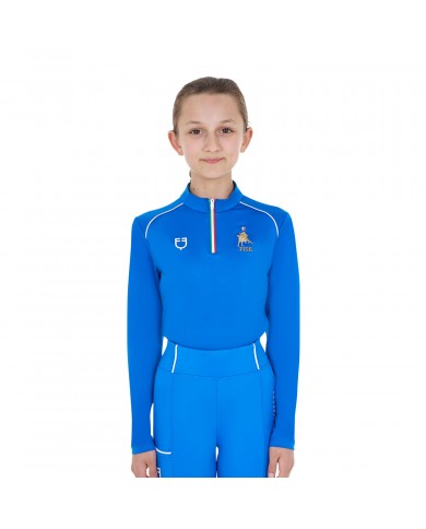 KID'S TECHNICAL TRAINING POLO LS ZIP EQUESTROxFISE KID'S TECHNICAL TRAINING POLO LS ZIP EQUESTROxFISE