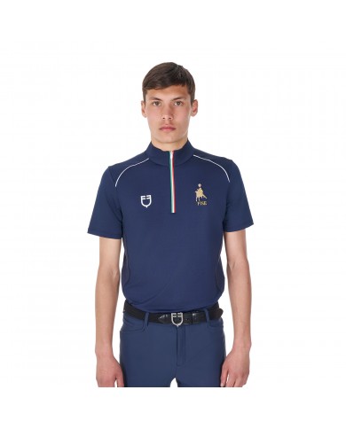 MEN'S TECHNICAL TRAINING POLO SS ZIP EQUESTROxFISE MEN'S TECHNICAL TRAINING POLO SS ZIP EQUESTROxFISE