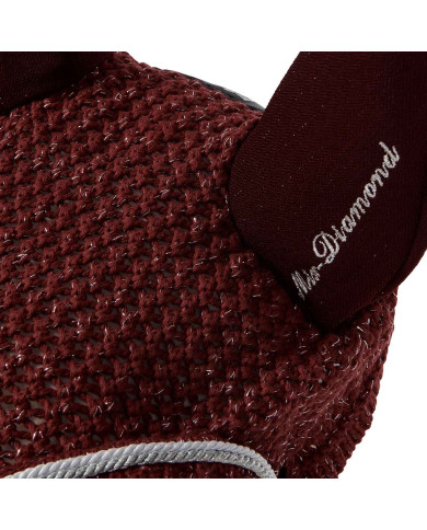 Cuffietta in cotone con cordura e brilllantini Cuffietta in cotone con cordura e brilllantini