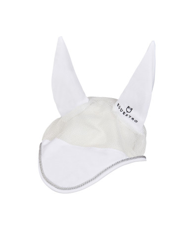 Cuffietta cavallo in cotone e tessuto mesh traforato Cuffietta cavallo in cotone e tessuto mesh traforato