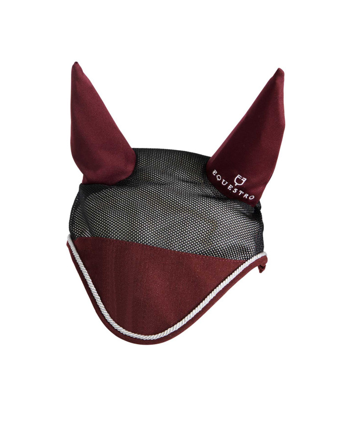Cuffietta cavallo in cotone e tessuto mesh traforato Cuffietta cavallo in cotone e tessuto mesh traforato