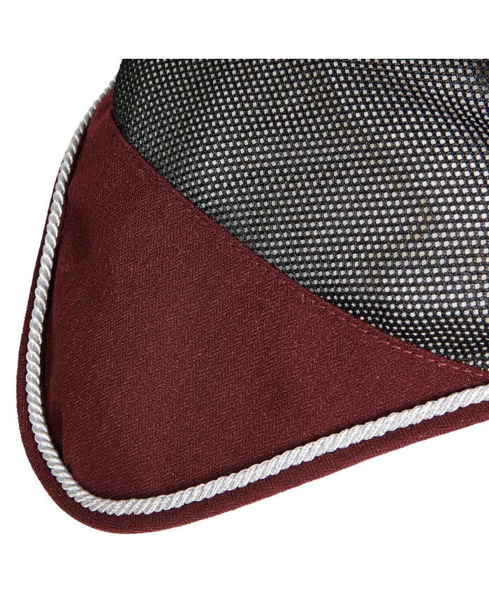Cuffietta cavallo in cotone e tessuto mesh traforato Cuffietta cavallo in cotone e tessuto mesh traforato
