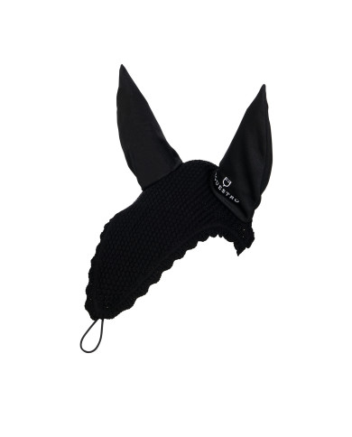 Cuffietta cavallo in maglia con aggancio elastico Cuffietta cavallo in maglia con aggancio elastico