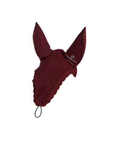 Cuffietta cavallo in maglia con aggancio elastico Cuffietta cavallo in maglia con aggancio elastico