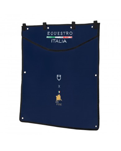 STABLE DRAPE WITH EMBROIDERED LOGO 135X130 EQUESTROxFISE STABLE DRAPE WITH EMBROIDERED LOGO 135X130 EQUESTROxFISE