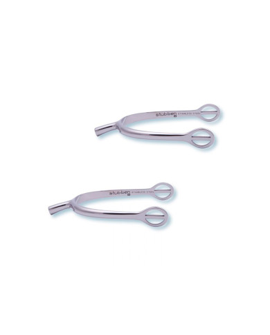 STUBBEN LADIES PRINCE OF WALES SPURS, 20MM  (1 PAIR) STUBBEN LADIES PRINCE OF WALES SPURS, 20MM  (1 PAIR)