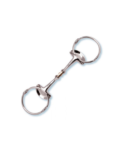 STUBBEN SILVER WINGS GAG, THICKNESS 16MM, RING 80MM (1 PC) STUBBEN SILVER WINGS GAG, THICKNESS 16MM, RING 80MM (1 PC)