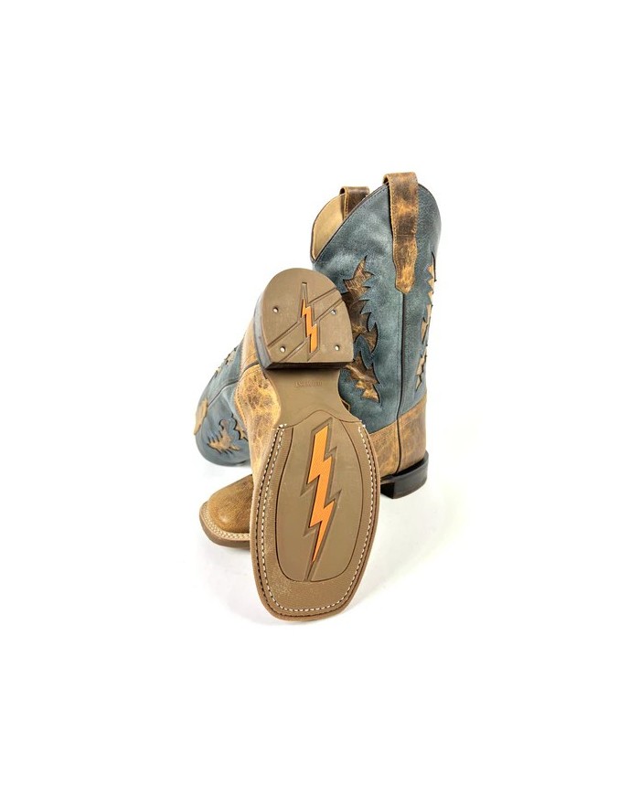 Old West Stivale Western Junior Modello Bandera