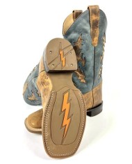 Old West Stivale Western Junior Modello Bandera