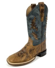 Old West Stivale Western Junior Modello Bandera