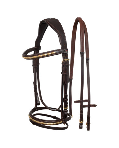 TESTIERA INGLESE CON CLINCHER E REDINI IN GOMMA TESTIERA INGLESE CON CLINCHER E REDINI IN GOMMA