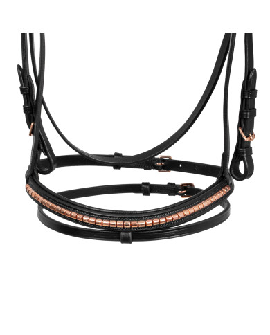 TESTIERA INGLESE CON DECORAZIONE FILETTO ORO ROSA TESTIERA INGLESE CON DECORAZIONE FILETTO ORO ROSA