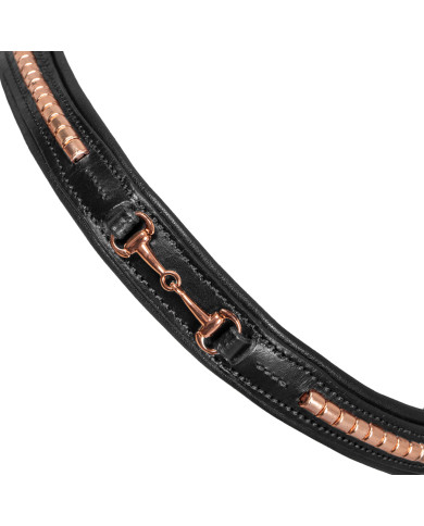 TESTIERA INGLESE CON DECORAZIONE FILETTO ORO ROSA TESTIERA INGLESE CON DECORAZIONE FILETTO ORO ROSA