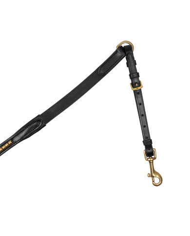 PETTORALE CON FORCHETTA IN CUOIO CON CLINCHER DORATO PETTORALE CON FORCHETTA IN CUOIO CON CLINCHER DORATO