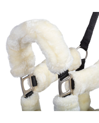 CAVEZZA IN NYLON CON INSERTI IN LANA SINTETICA CAVEZZA IN NYLON CON INSERTI IN LANA SINTETICA