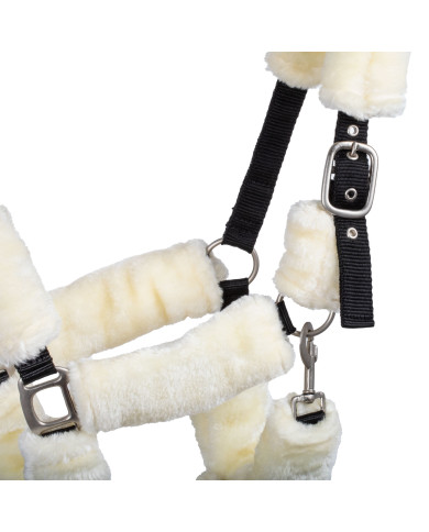 CAVEZZA IN NYLON CON INSERTI IN LANA SINTETICA CAVEZZA IN NYLON CON INSERTI IN LANA SINTETICA