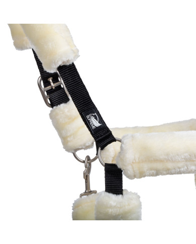 CAVEZZA IN NYLON CON INSERTI IN LANA SINTETICA CAVEZZA IN NYLON CON INSERTI IN LANA SINTETICA