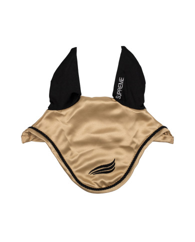 Cuffietta satinata con orecchie elasticizzate Cuffietta satinata con orecchie elasticizzate