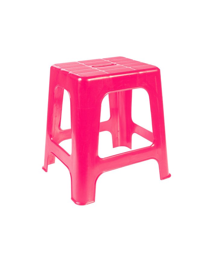 SGABELLO IN PLASTICA V-PLAST BLACK-HOT PINK