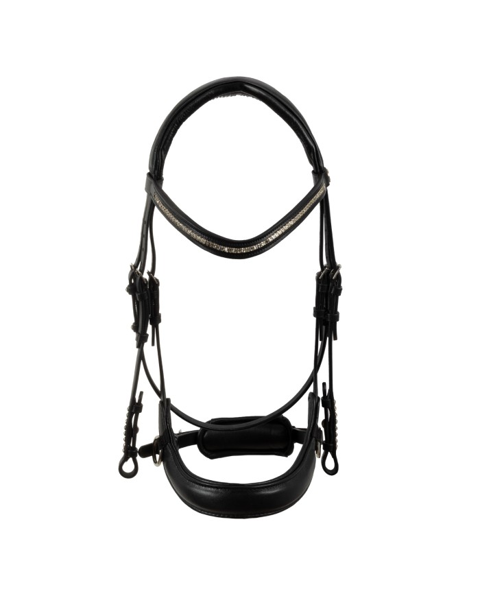 SUNSET BITLESS NOSEBAND SOFT ANATOMIC LEATHER BRIDLE