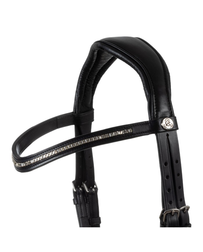 SUNSET BITLESS NOSEBAND SOFT ANATOMIC LEATHER BRIDLE