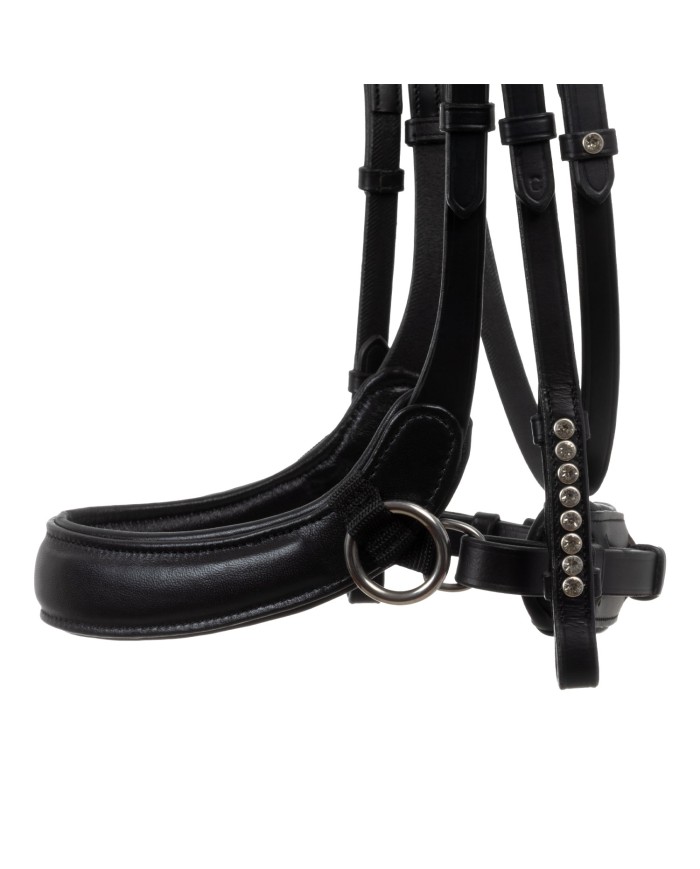 SUNSET BITLESS NOSEBAND SOFT ANATOMIC LEATHER BRIDLE