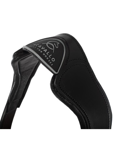 LEATHER HALTER W/ERGONOMIC POLLGUARD - CALFSKIN LINING