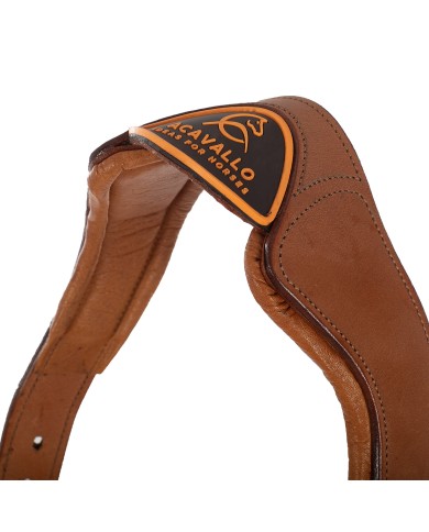LEATHER HALTER W/ERGONOMIC POLLGUARD - CALFSKIN LINING
