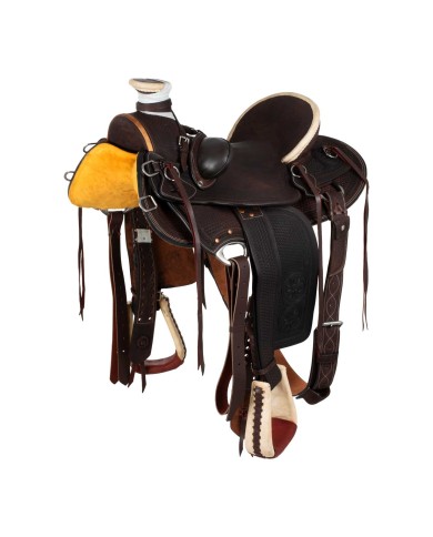 WOODEN TREE WESTERN WADE SADDLE W/GIRTH