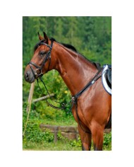Breastplate with elastic and running attachment