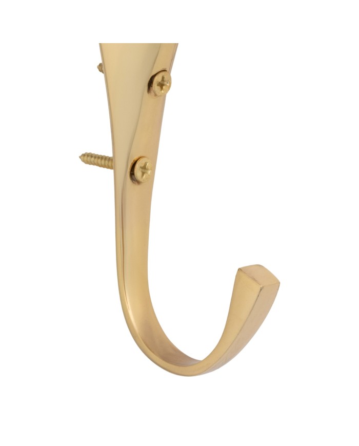SOLID BRASS HORSE HEAD HOOK