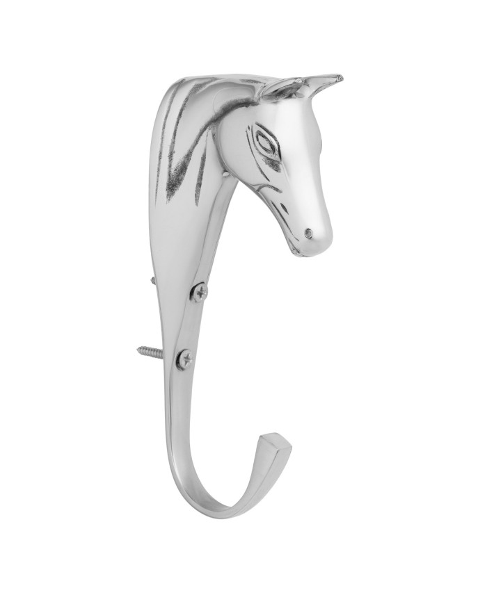 SOLID BRASS HORSE HEAD HOOK