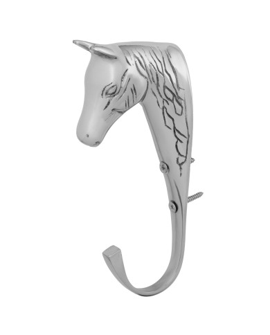 SOLID BRASS HORSE HEAD HOOK