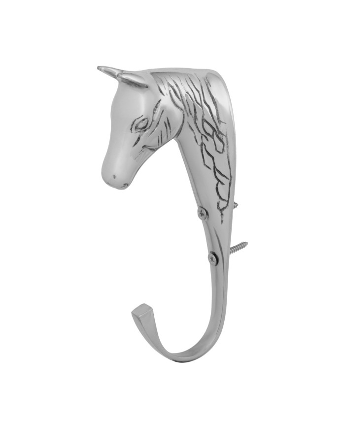 SOLID BRASS HORSE HEAD HOOK