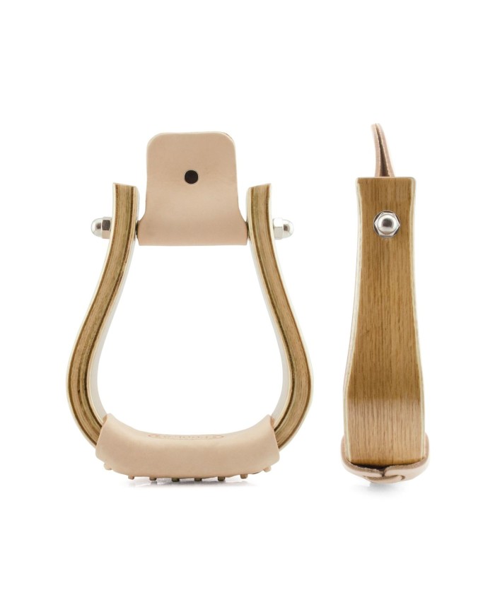 STAFFE WESTERN CUOIO LEGNO