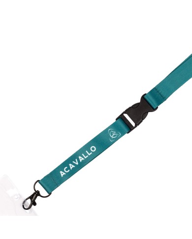 ACAVALLO LOGOED LANYARD BADGE HOLDER