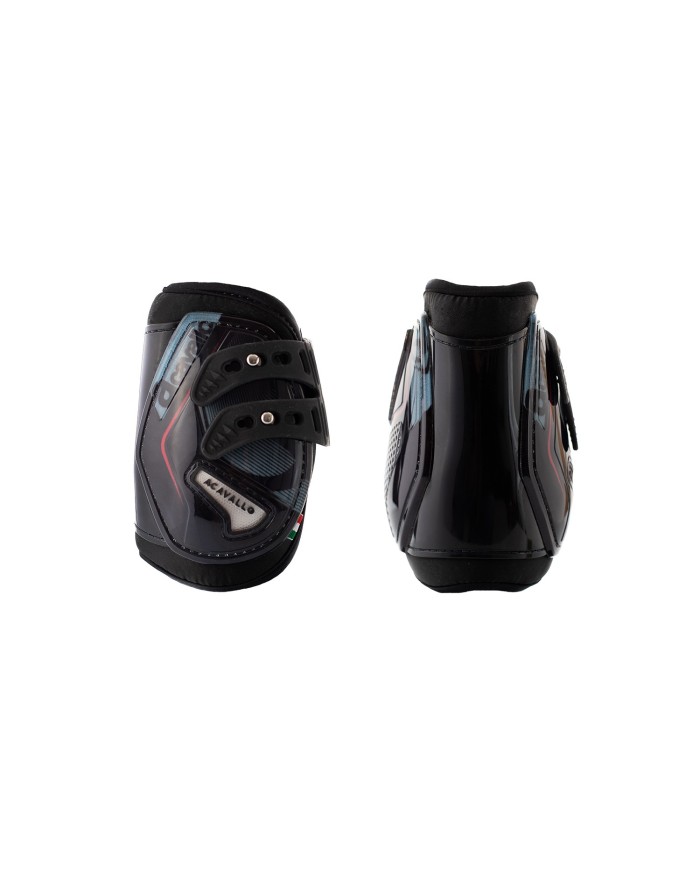 SERIGRAPHED OPERA FETLOCK BOOT WITH ELASTICATED STUD FASTENING GEL LINED