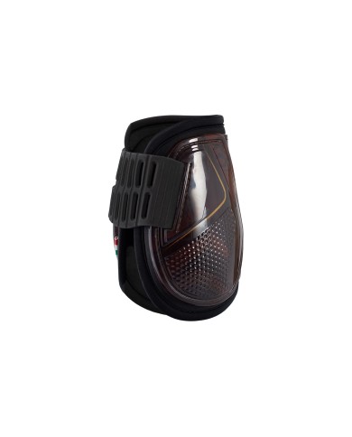 SERIGRAPHED OPERA FETLOCK BOOT WITH ELASTICATED STUD FASTENING GEL LINED